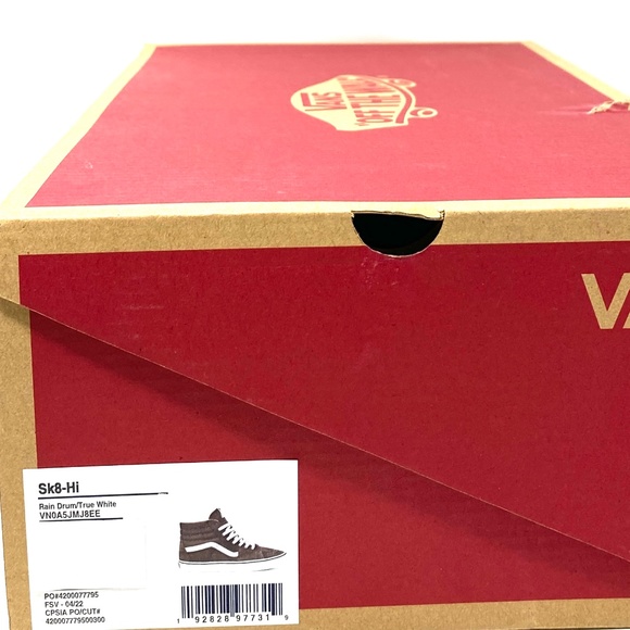 VANS Sk8-Hi Casual Shoe Suede Canvas Skate Sneaker Brown White Women VN0A5JMJ8EE - Picture 9 of 10